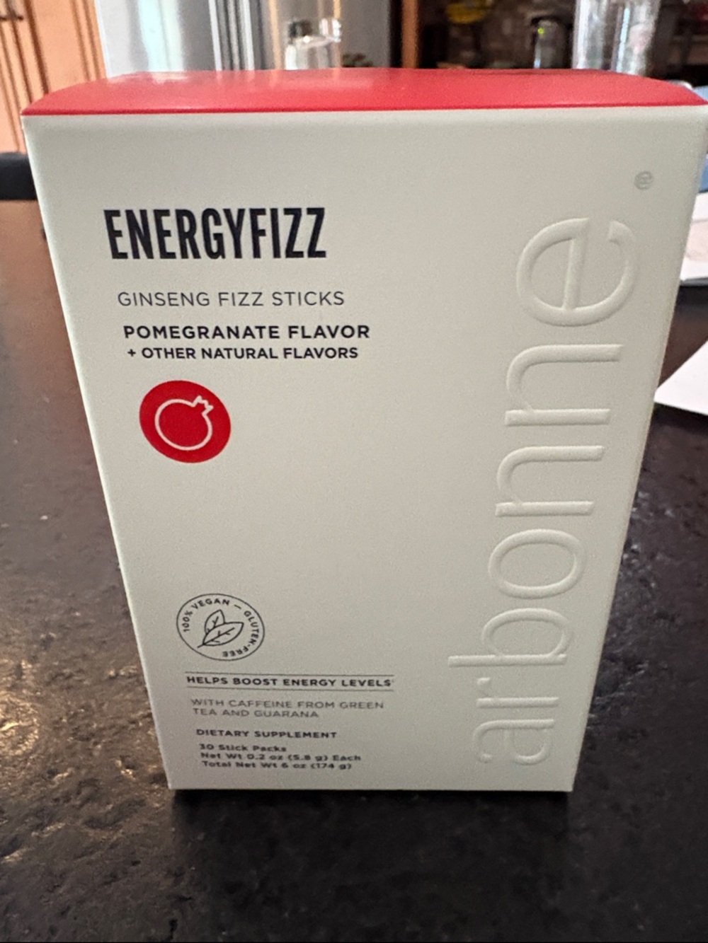 Arbonne EnergyFizz Ginseng Fizz Sticks - White and Red Packaging